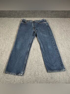 Vintage Levis 550 Jeans Men’s 36x28 90s Y2K Denim Dark Wash Relaxed Fit